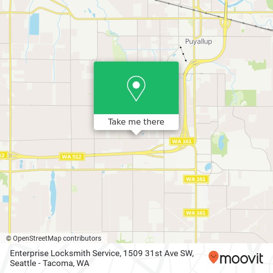 Enterprise Locksmith Service, 1509 31st Ave SW map