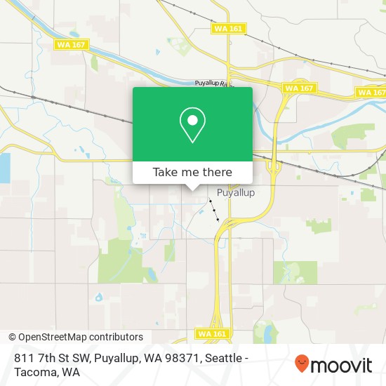 Mapa de 811 7th St SW, Puyallup, WA 98371