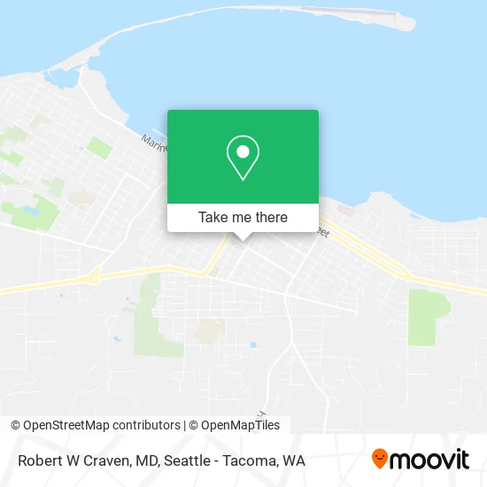 Robert W Craven, MD map