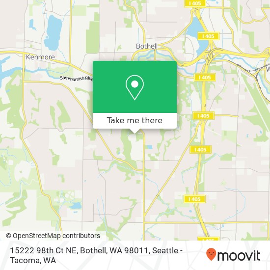 Mapa de 15222 98th Ct NE, Bothell, WA 98011