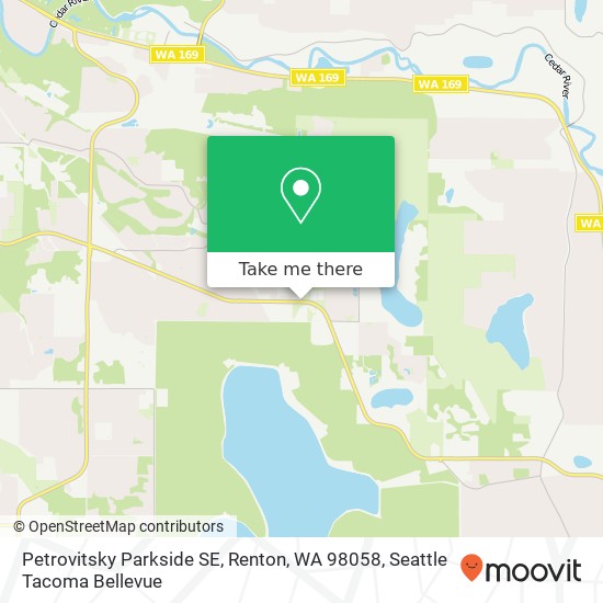 Petrovitsky Parkside SE, Renton, WA 98058 map