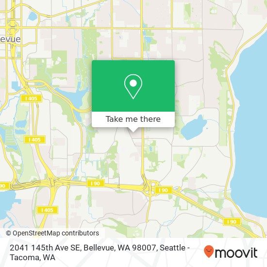 2041 145th Ave SE, Bellevue, WA 98007 map