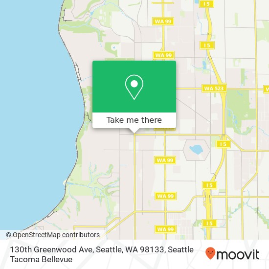130th Greenwood Ave, Seattle, WA 98133 map