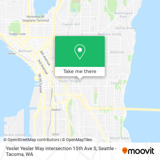 Mapa de Yesler Yesler Way intersection 15th Ave S