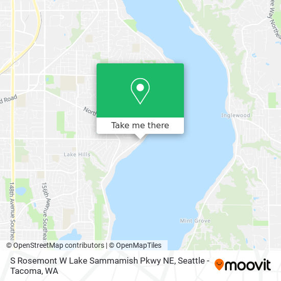 Mapa de S Rosemont W Lake Sammamish Pkwy NE