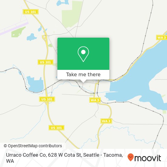 Mapa de Urraco Coffee Co, 628 W Cota St