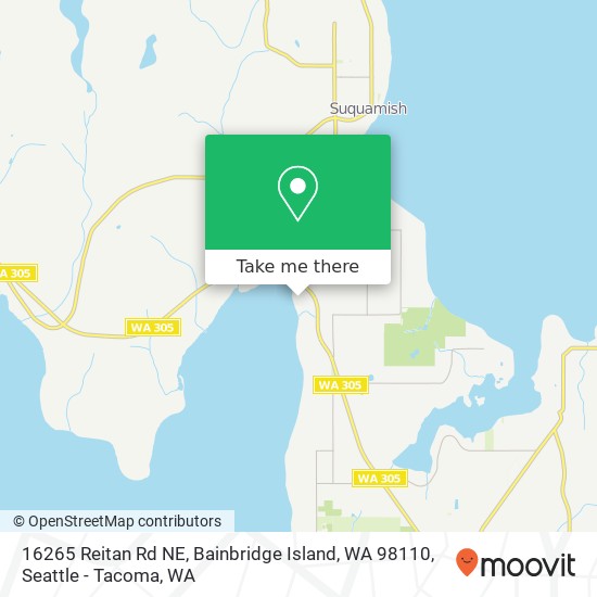 16265 Reitan Rd NE, Bainbridge Island, WA 98110 map
