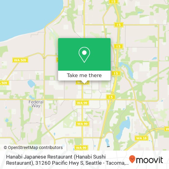 Hanabi Japanese Restaurant (Hanabi Sushi Restaurant), 31260 Pacific Hwy S map