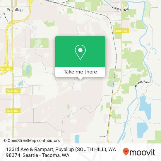 133rd Ave & Rampart, Puyallup (SOUTH HILL), WA 98374 map