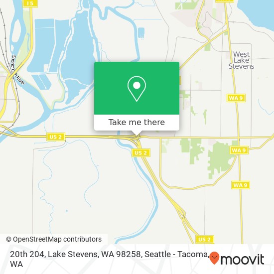 Mapa de 20th 204, Lake Stevens, WA 98258