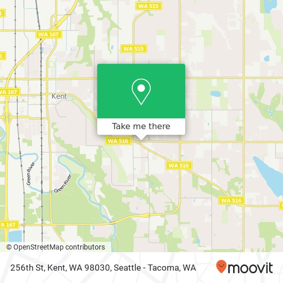 256th St, Kent, WA 98030 map