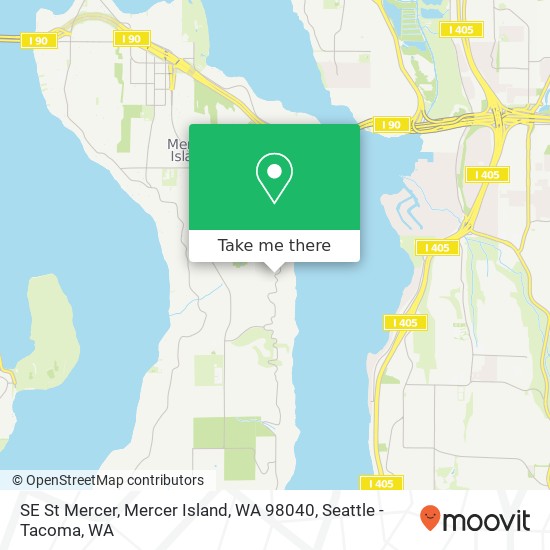 SE St Mercer, Mercer Island, WA 98040 map