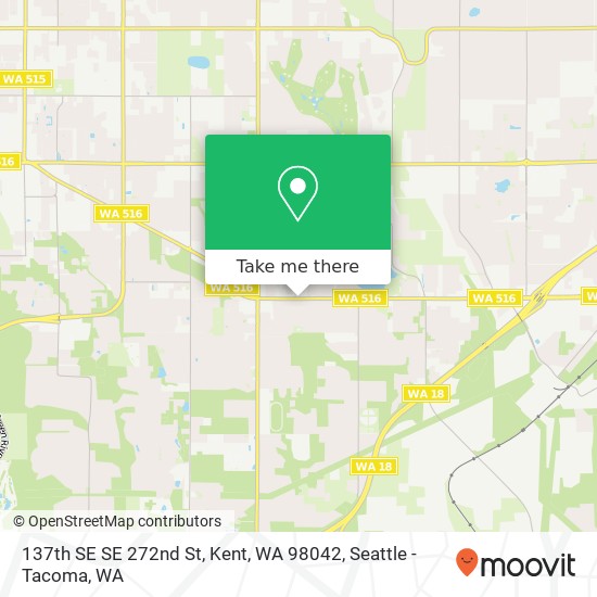 Mapa de 137th SE SE 272nd St, Kent, WA 98042