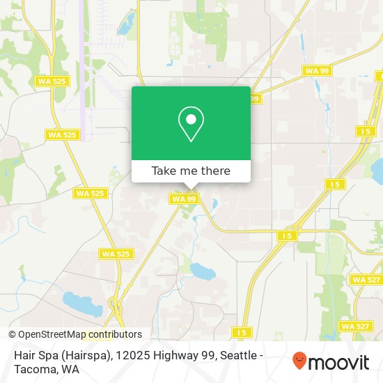 Mapa de Hair Spa (Hairspa), 12025 Highway 99