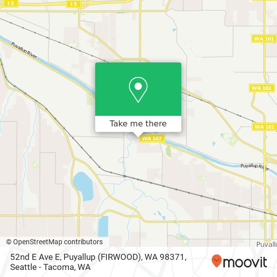 52nd E Ave E, Puyallup (FIRWOOD), WA 98371 map