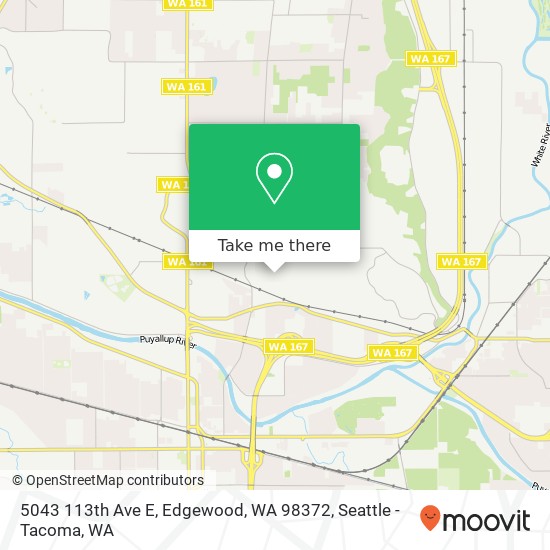 Mapa de 5043 113th Ave E, Edgewood, WA 98372