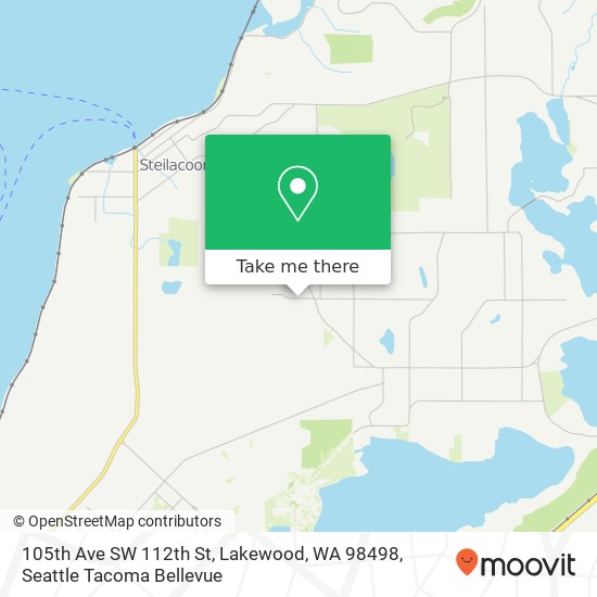 Mapa de 105th Ave SW 112th St, Lakewood, WA 98498