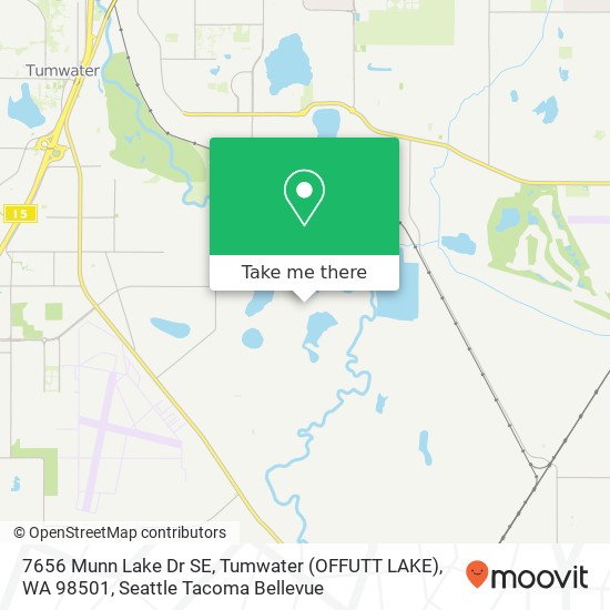 Mapa de 7656 Munn Lake Dr SE, Tumwater (OFFUTT LAKE), WA 98501