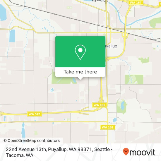 22nd Avenue 13th, Puyallup, WA 98371 map