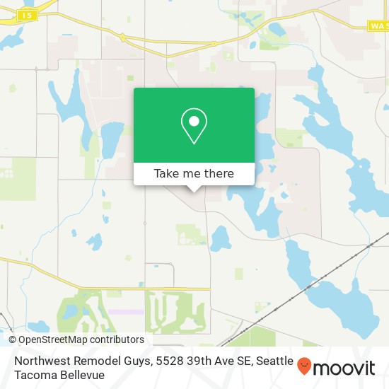 Mapa de Northwest Remodel Guys, 5528 39th Ave SE