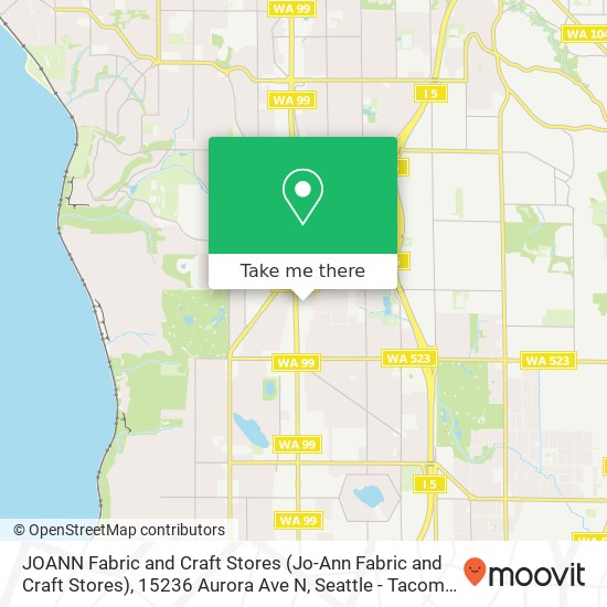 JOANN Fabric and Craft Stores (Jo-Ann Fabric and Craft Stores), 15236 Aurora Ave N map