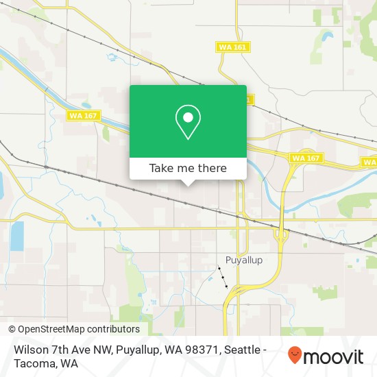 Mapa de Wilson 7th Ave NW, Puyallup, WA 98371