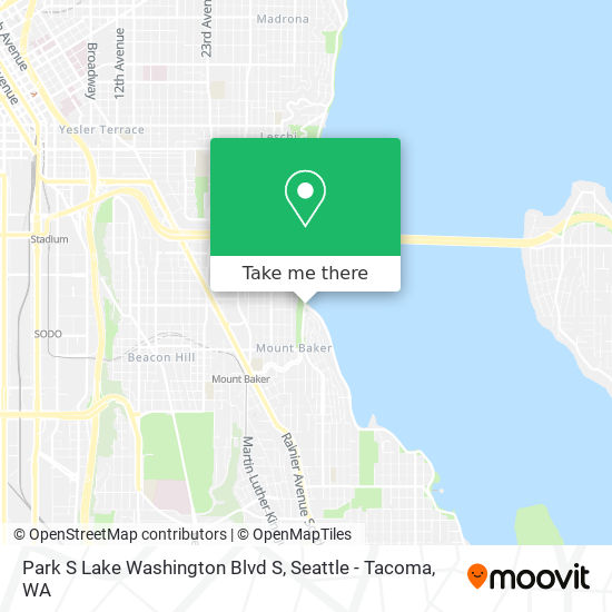 Mapa de Park S Lake Washington Blvd S