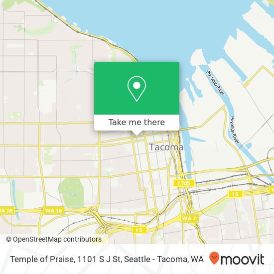 Mapa de Temple of Praise, 1101 S J St