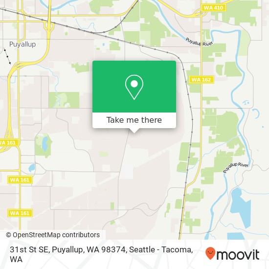 Mapa de 31st St SE, Puyallup, WA 98374