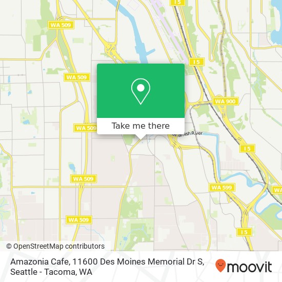 Mapa de Amazonia Cafe, 11600 Des Moines Memorial Dr S