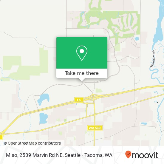 Miso, 2539 Marvin Rd NE map