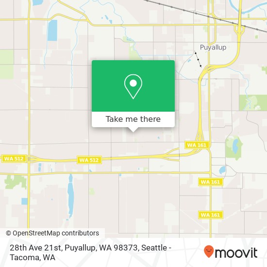 28th Ave 21st, Puyallup, WA 98373 map