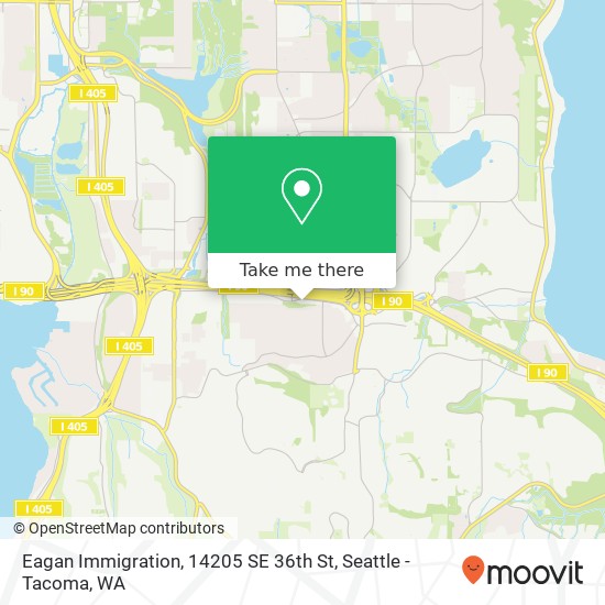 Eagan Immigration, 14205 SE 36th St map