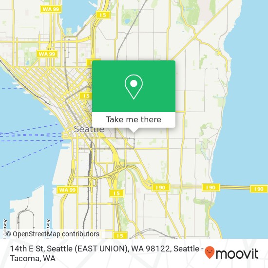 14th E St, Seattle (EAST UNION), WA 98122 map