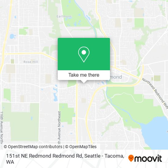 Mapa de 151st NE Redmond Redmond Rd