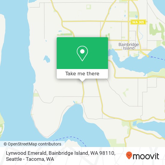 Mapa de Lynwood Emerald, Bainbridge Island, WA 98110