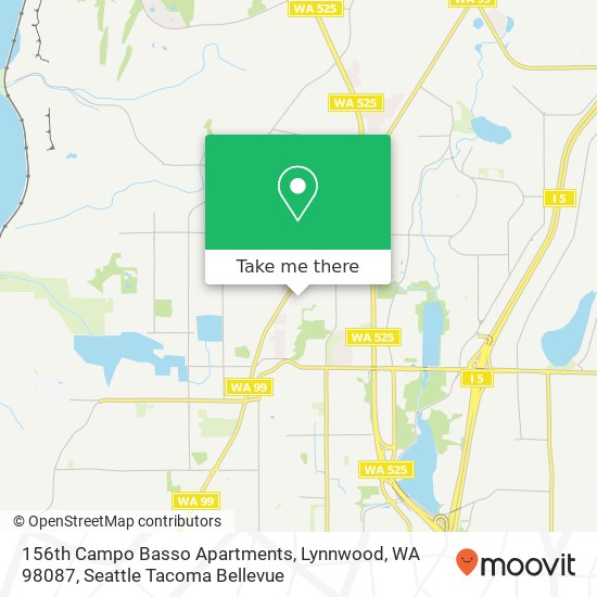 156th Campo Basso Apartments, Lynnwood, WA 98087 map