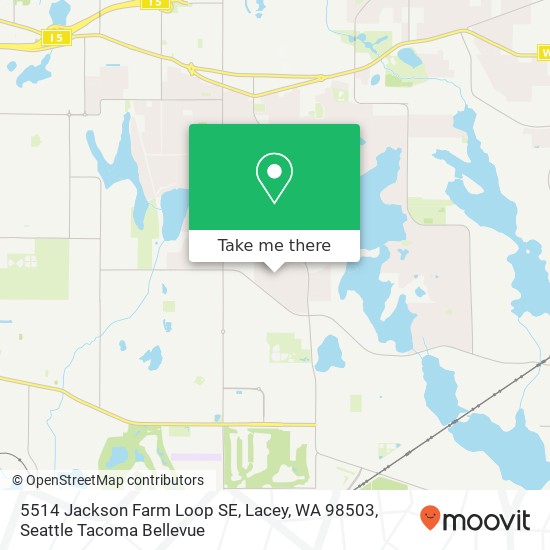 Mapa de 5514 Jackson Farm Loop SE, Lacey, WA 98503