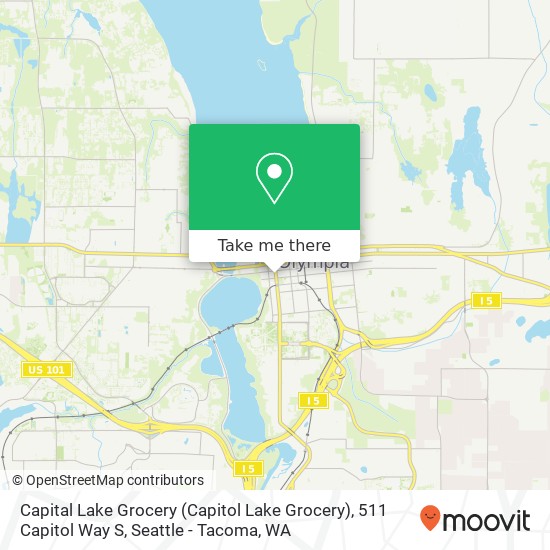 Mapa de Capital Lake Grocery (Capitol Lake Grocery), 511 Capitol Way S