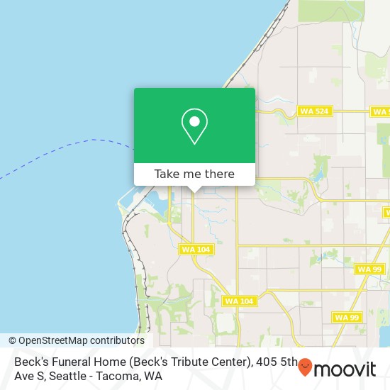 Mapa de Beck's Funeral Home (Beck's Tribute Center), 405 5th Ave S