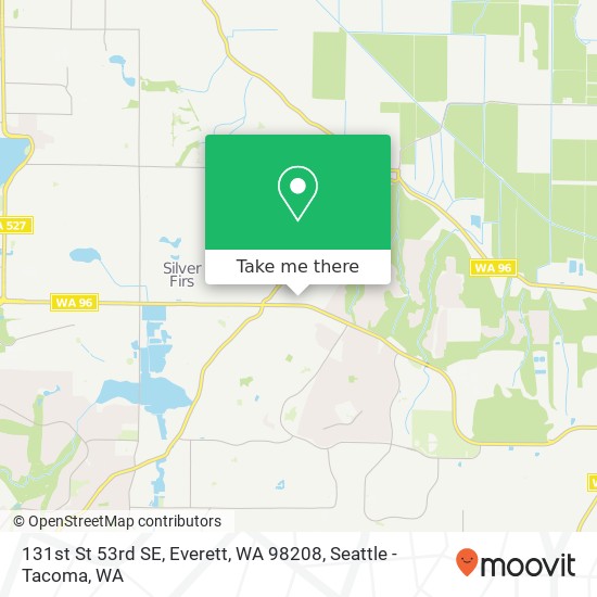 Mapa de 131st St 53rd SE, Everett, WA 98208