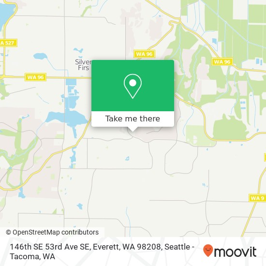 Mapa de 146th SE 53rd Ave SE, Everett, WA 98208