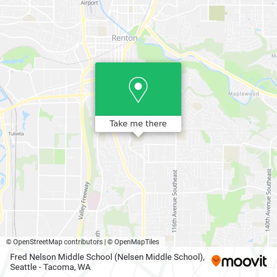 Mapa de Fred Nelson Middle School (Nelsen Middle School)