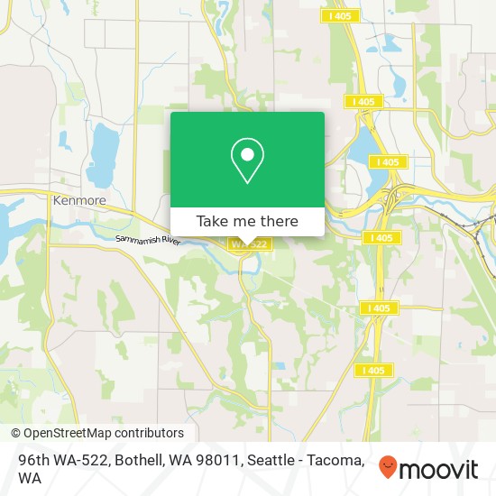 Mapa de 96th WA-522, Bothell, WA 98011