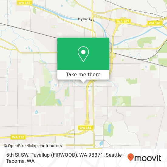 Mapa de 5th St SW, Puyallup (FIRWOOD), WA 98371