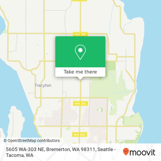 Mapa de 5605 WA-303 NE, Bremerton, WA 98311