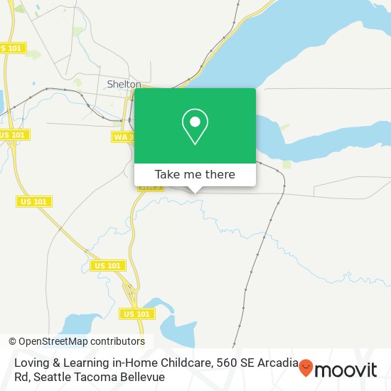 Mapa de Loving & Learning in-Home Childcare, 560 SE Arcadia Rd