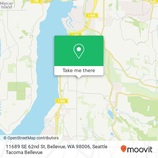 11689 SE 62nd St, Bellevue, WA 98006 map