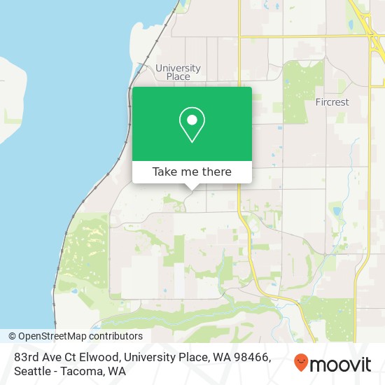 83rd Ave Ct Elwood, University Place, WA 98466 map