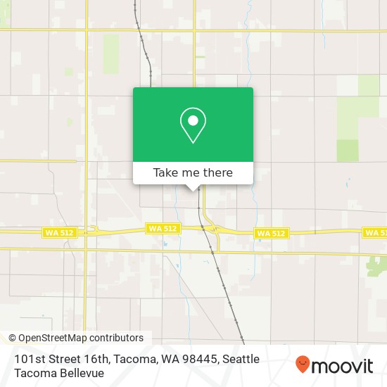 101st Street 16th, Tacoma, WA 98445 map
